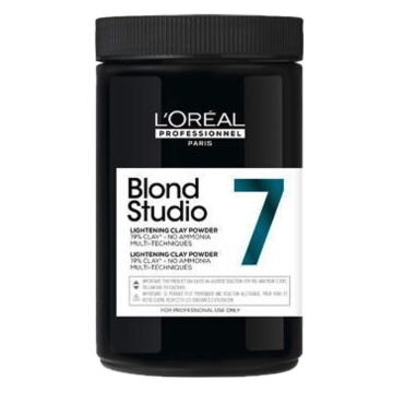 Loreal BS Clay 500g Blondierpulver 7Töne Aufh. ohne Ammoniak Blond Studio